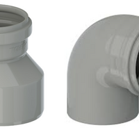 Accesorios de PVC Serie Reforzada, de 40 mm a 150 mm.