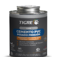 Cemento solvente para PVC pesado, gris, para aplicaciones de diámetros grandes y presiones elevadas, de 946 ml o 118 ml.